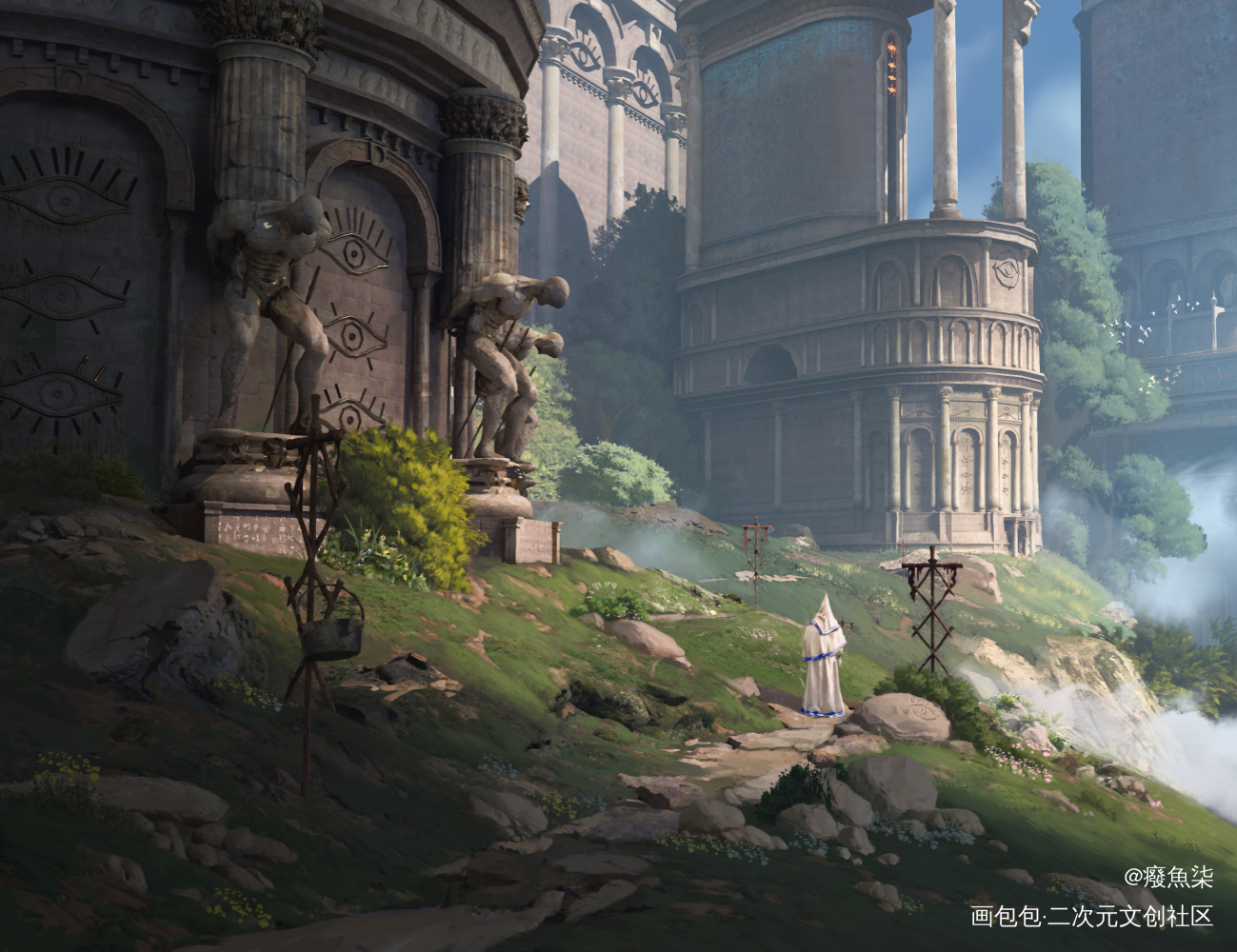 重生之异世界寻求自我_我想上首推概念设计异世界概念场景场景概念氛围图绘画作品