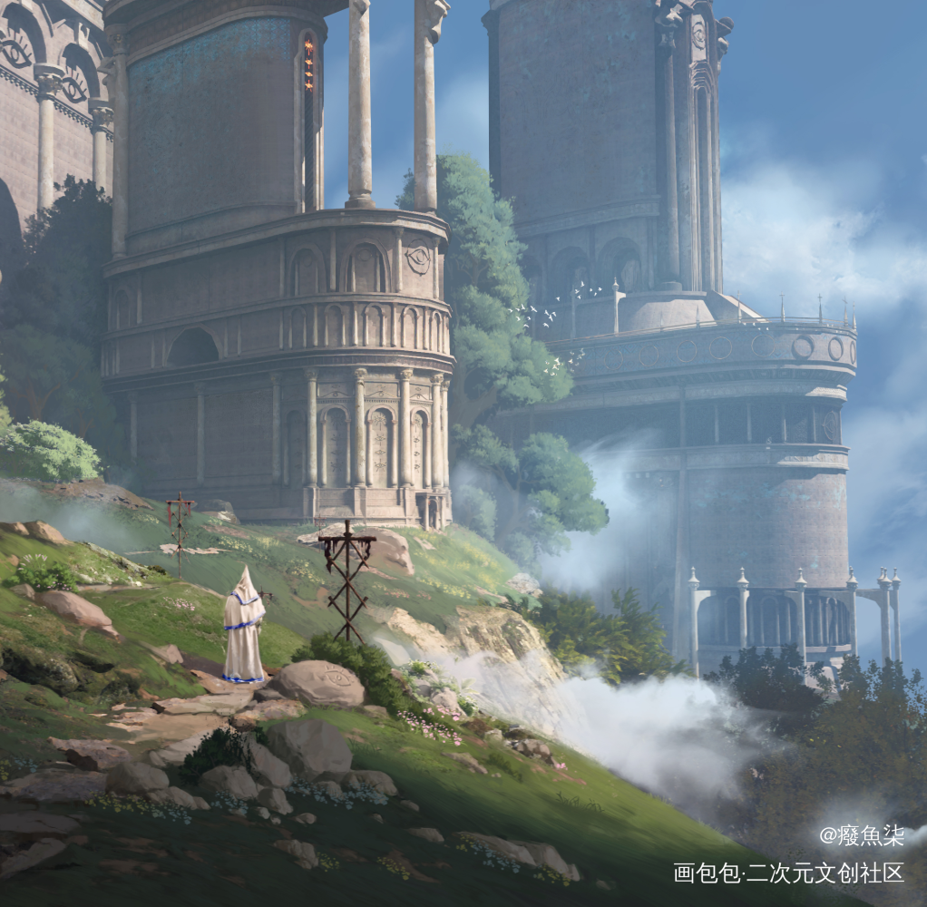 重生之异世界寻求自我_我想上首推概念设计异世界概念场景场景概念氛围图绘画作品