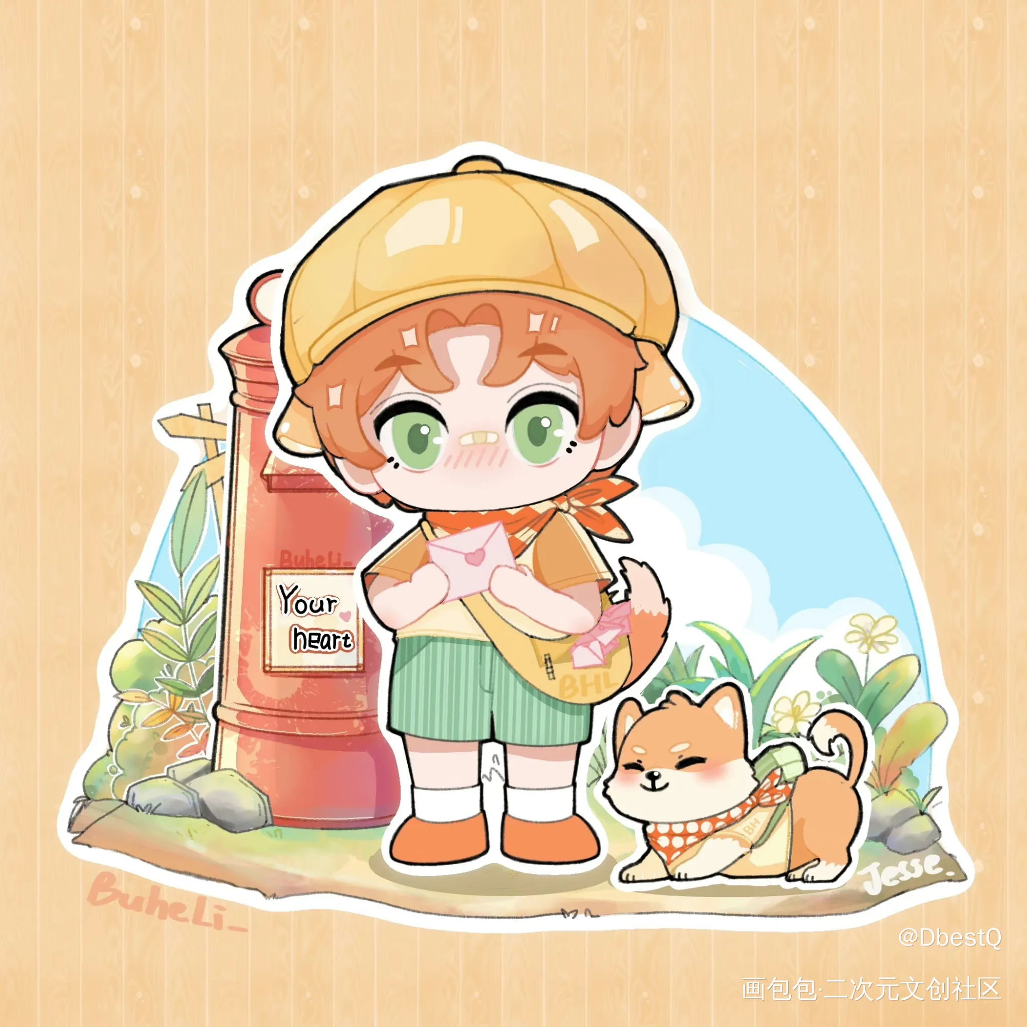 邮差小夏_光与夜之恋夏鸣星·光与夜之恋绘画作品