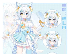 蓝色小猫vup_绘画作品