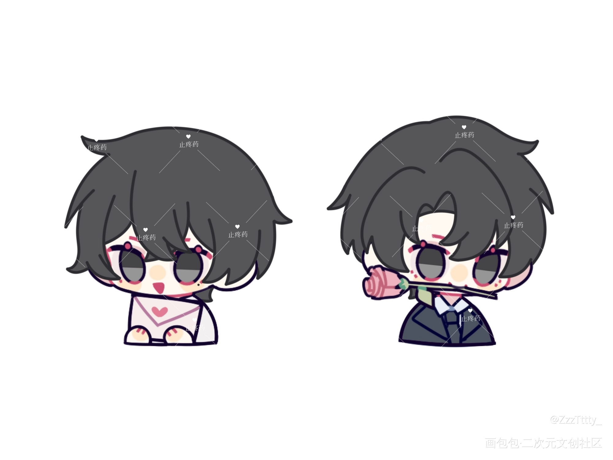 _伪装学渣朝俞无料绘画作品