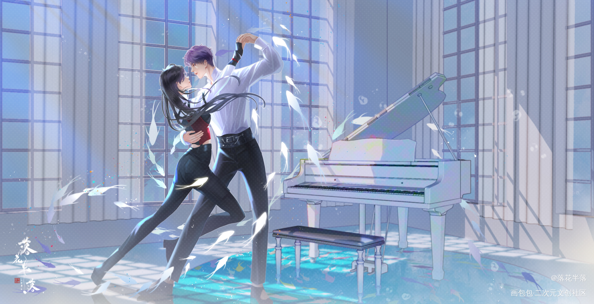 祁煜_恋与深空绘画作品