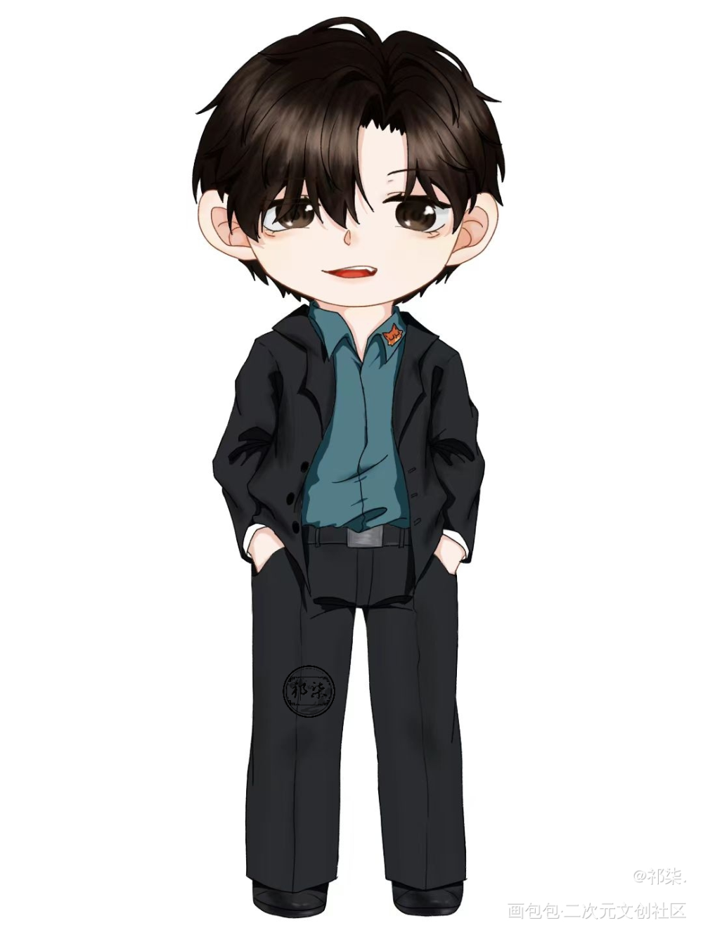 _针锋对决188男团原炀顾青裴绘画作品