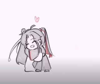 抱抱贴贴~_魔道祖师忘羡蓝忘机·魔道祖师魏无羡·魔道祖师绘画作品