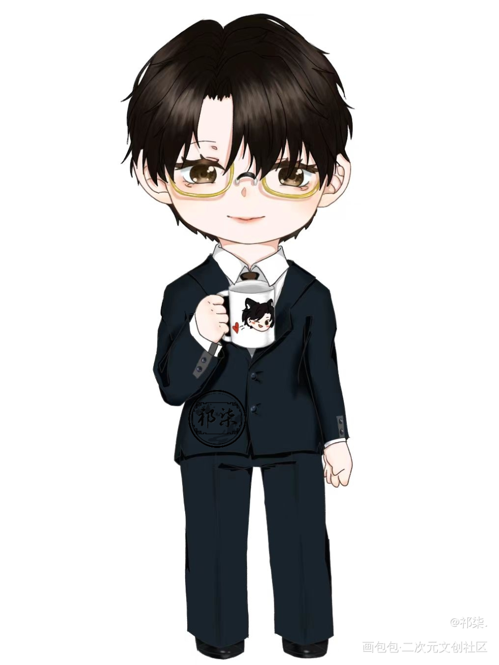 _针锋对决188男团原炀顾青裴绘画作品