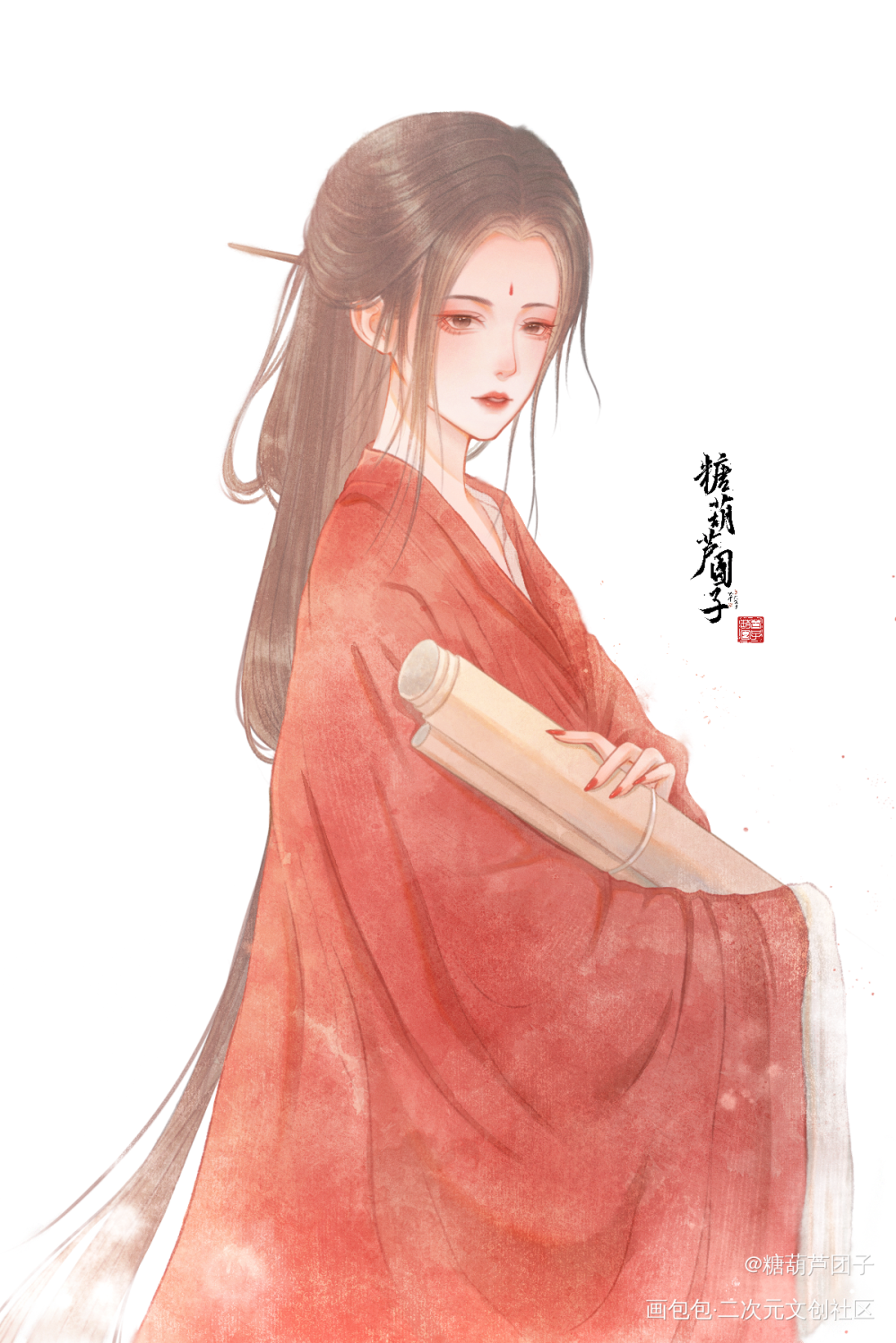 摸鱼_摸鱼板绘绘画作品