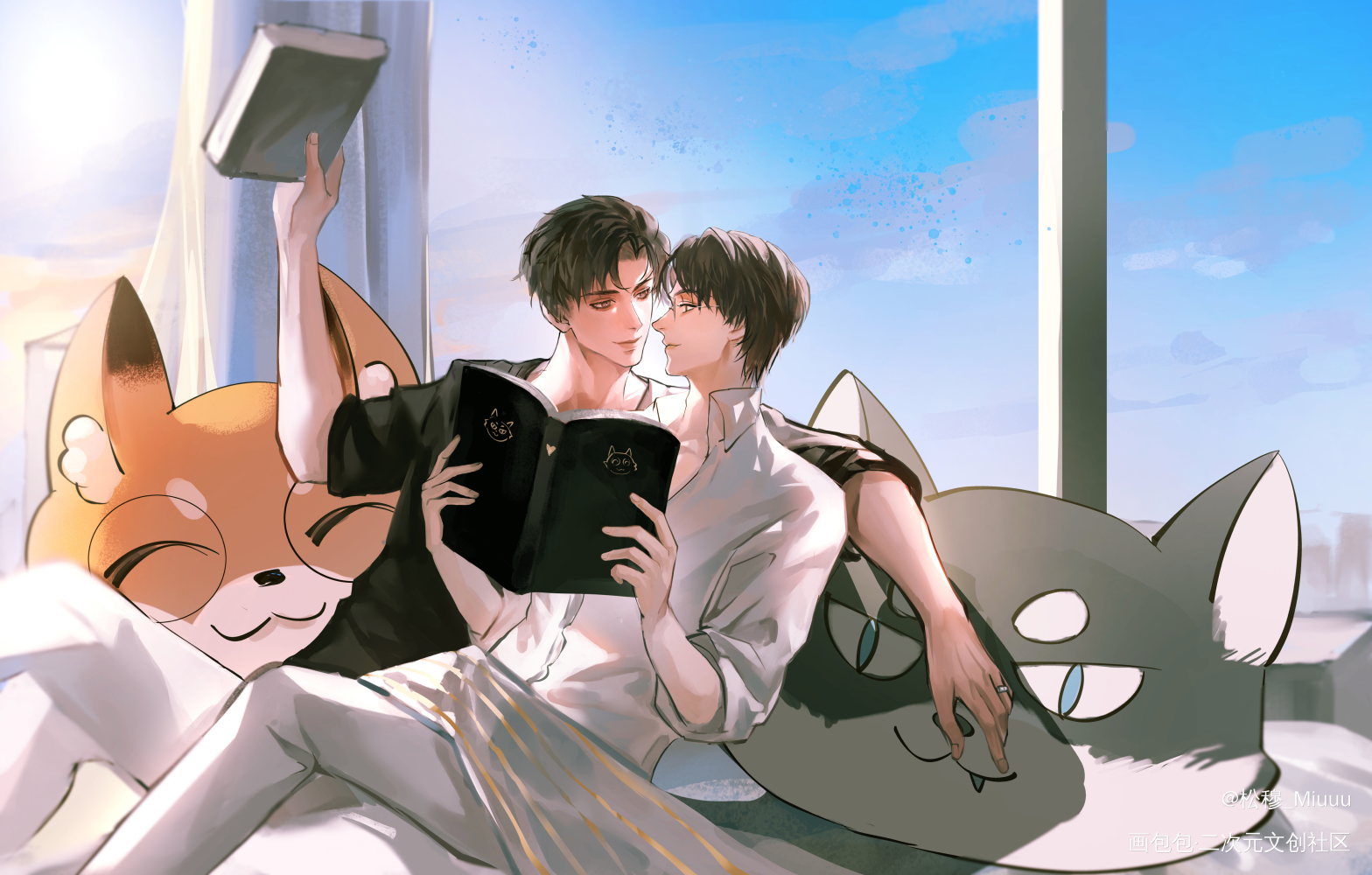 惬意午后_188男团原顾原炀0726生日快乐绘画作品