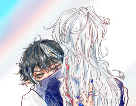 护食小狗_绘画作品