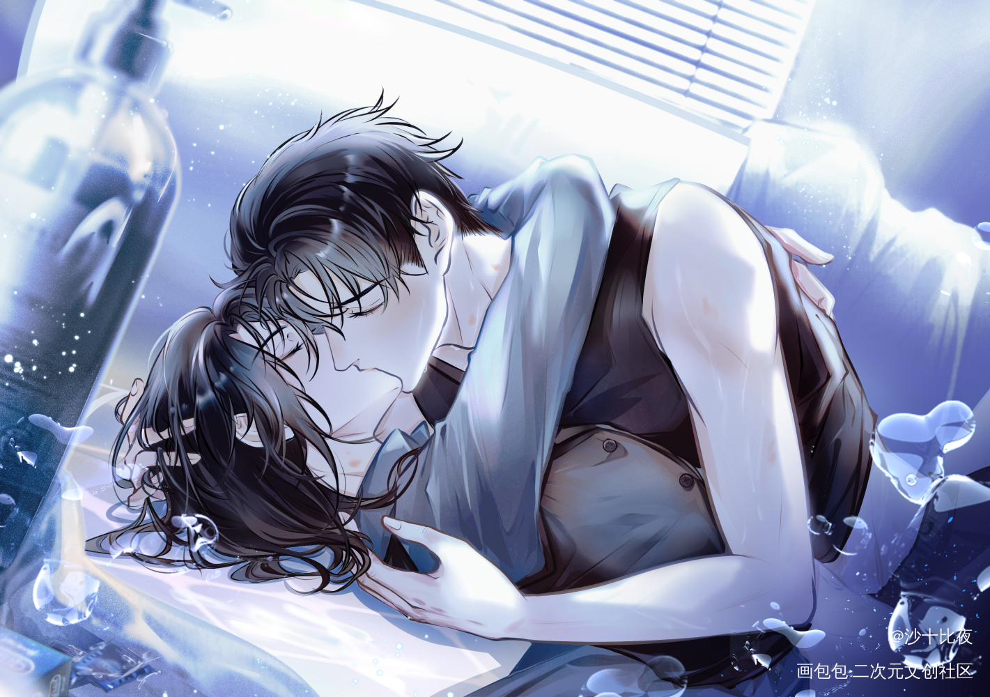 有泡泡版_默读舟渡费渡·默读骆闻舟·默读绘画作品