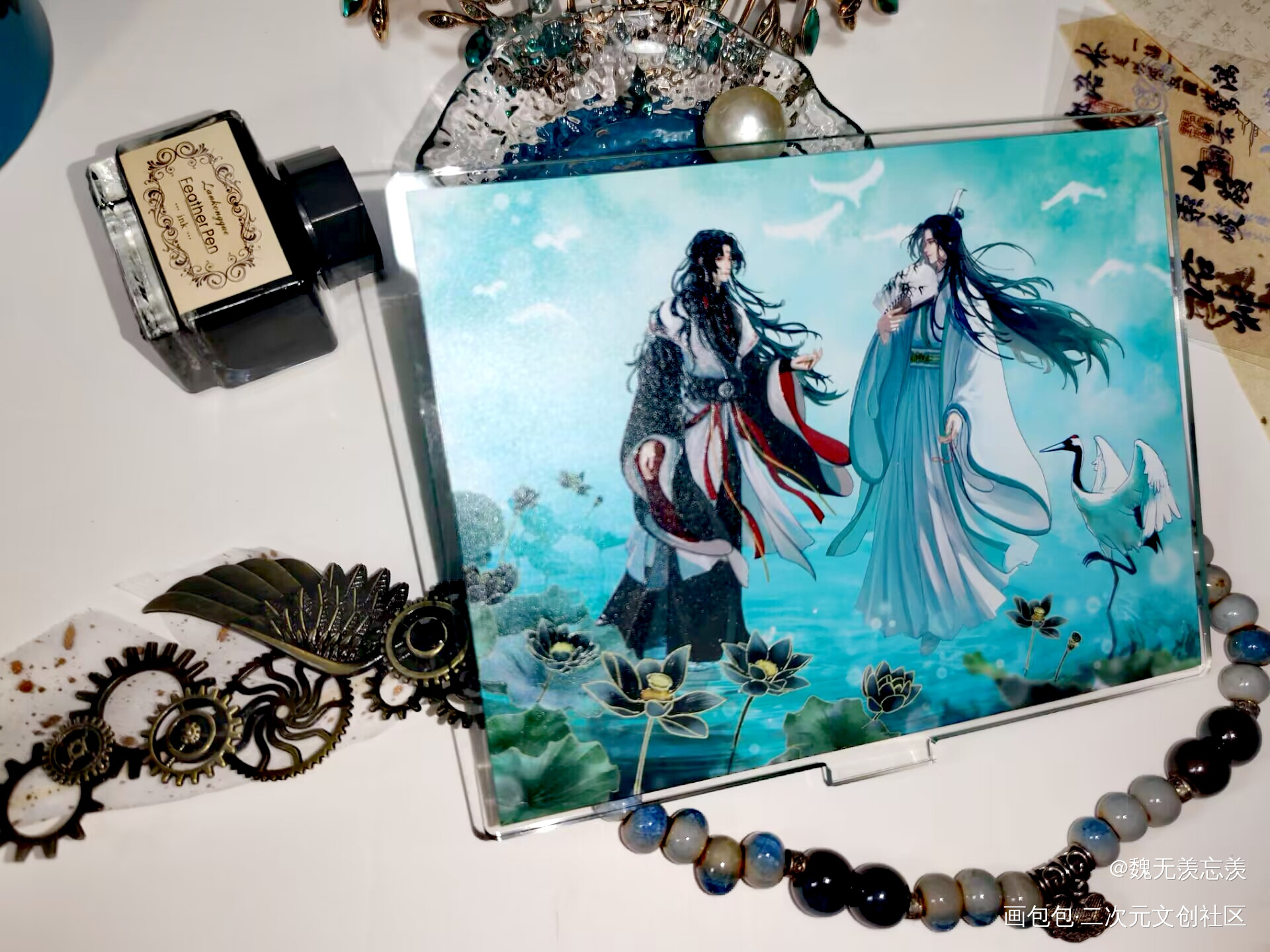 _魔道祖师无料返图洛冰河·人渣反派自救系统沈清秋·人渣反派自救系统绘画作品