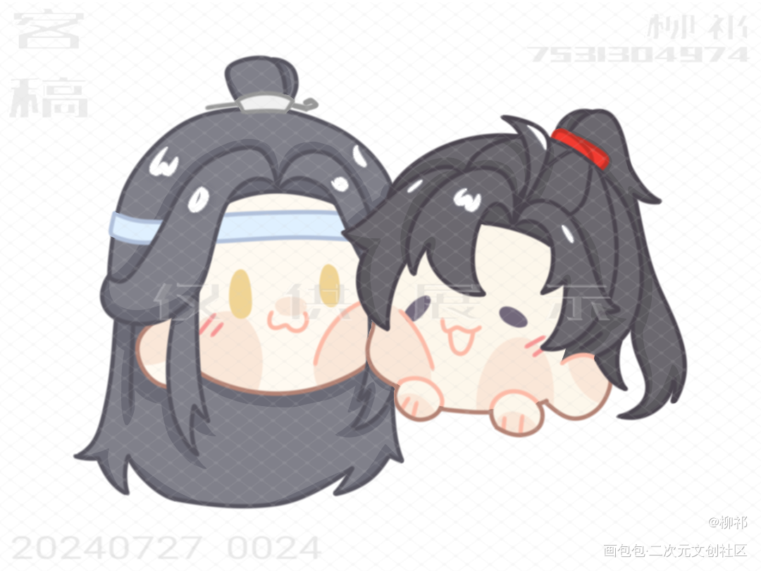 _魔道祖师蓝忘机·魔道祖师魏无羡·魔道祖师绘画作品