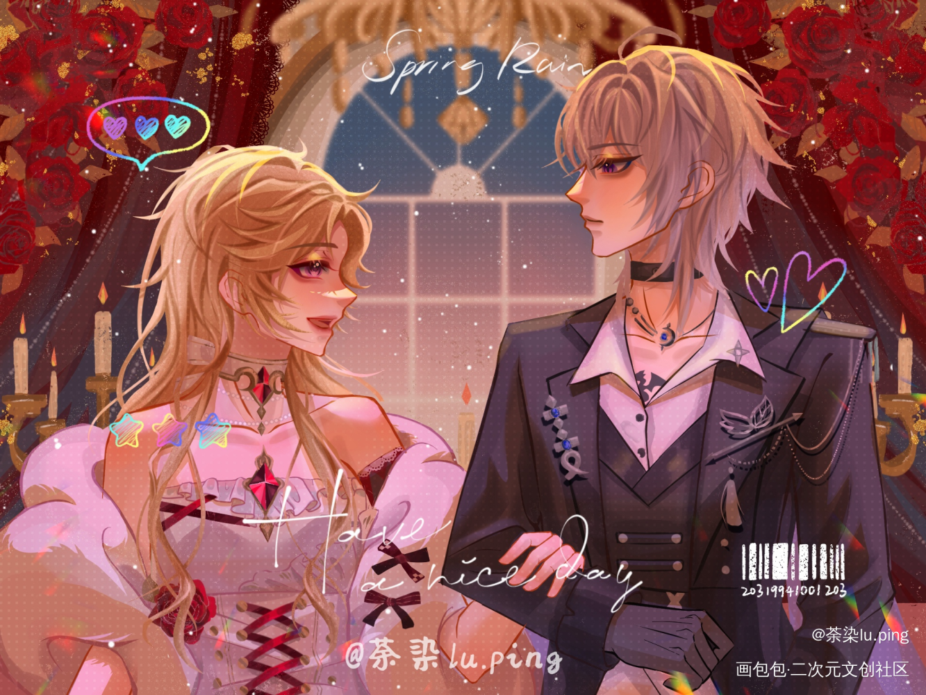 晚宴_稿件展示绘画oc绘画作品