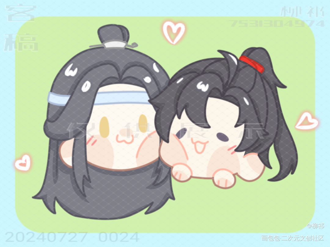 _魔道祖师蓝忘机·魔道祖师魏无羡·魔道祖师绘画作品