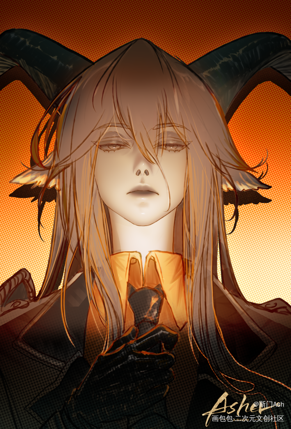 锏姐姐_明日方舟锏Asher绘画作品