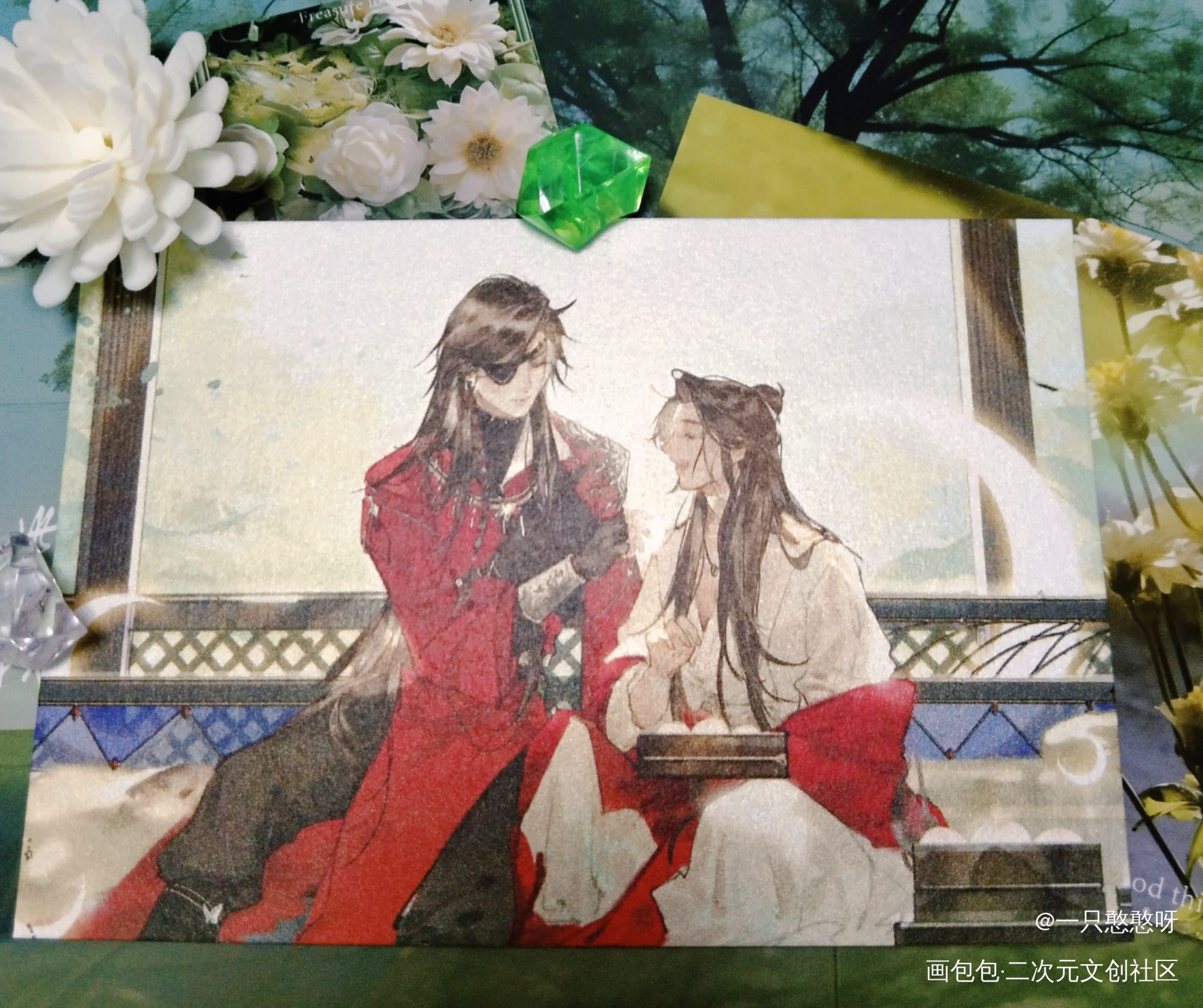 _天官赐福授权返图花城·天官赐福谢怜·天官赐福绘画作品
