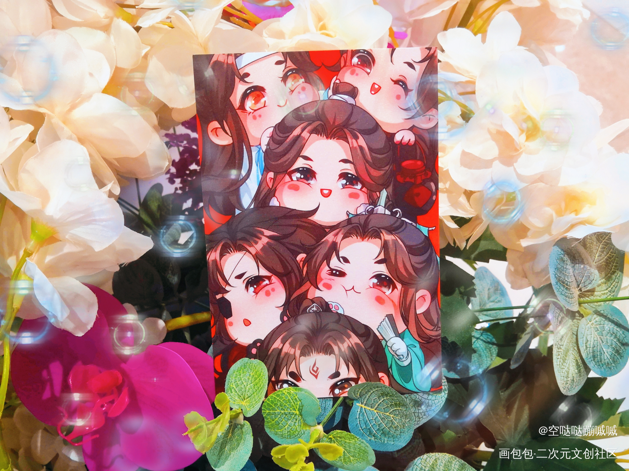 可爱团子_人渣反派自救系统天官赐福魔道祖师冰秋忘羡花城·天官赐福谢怜·天官赐福洛冰河·人渣反派自救系统沈清秋·人渣反派自救系统蓝忘机·魔道祖师魏无羡·魔道祖师绘画作品