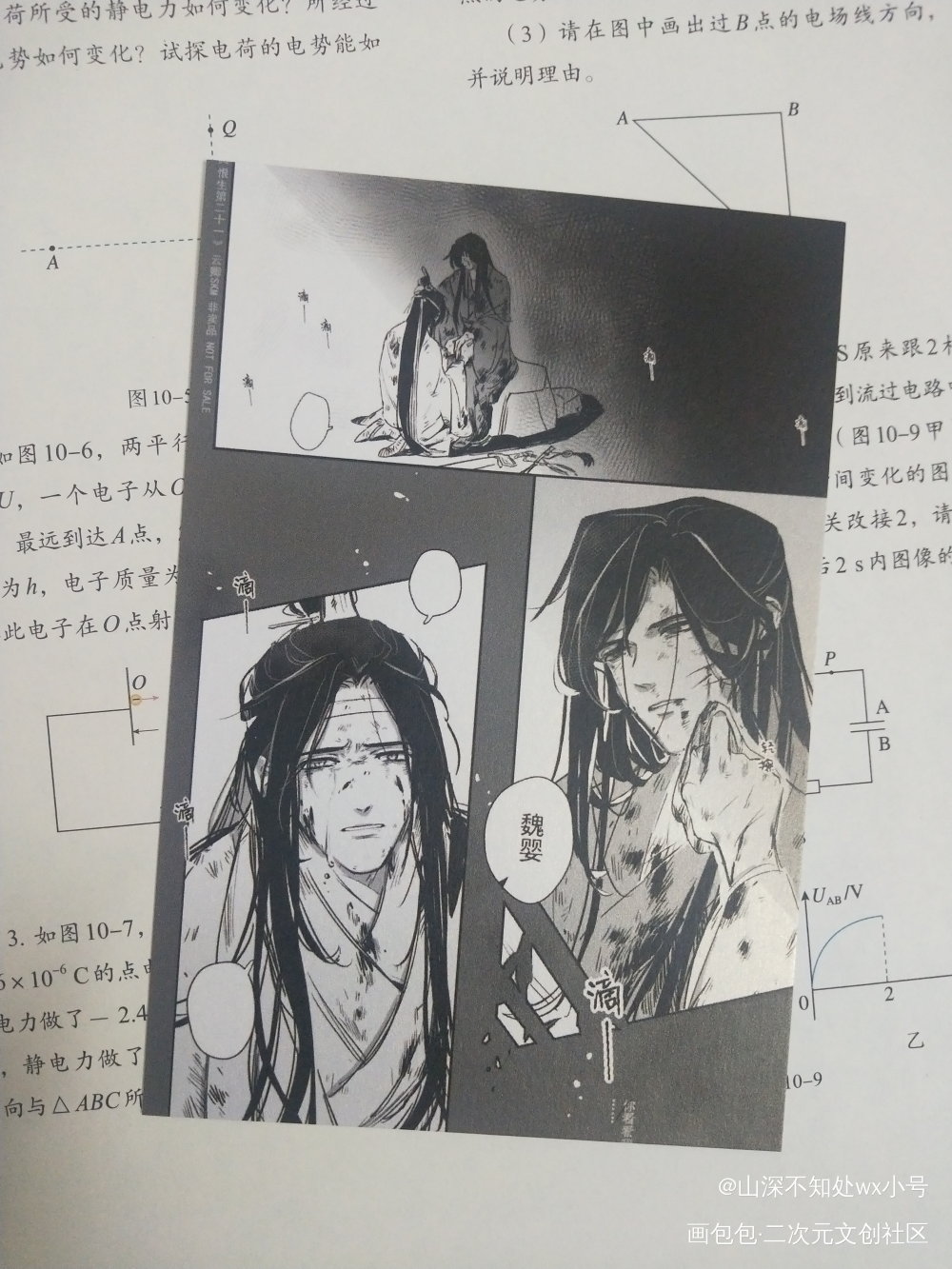 好好看，虐虐的( ๑ŏ ﹏ ŏ๑ )_魔道祖师无料返图蓝忘机·魔道祖师魏无羡·魔道祖师绘画作品