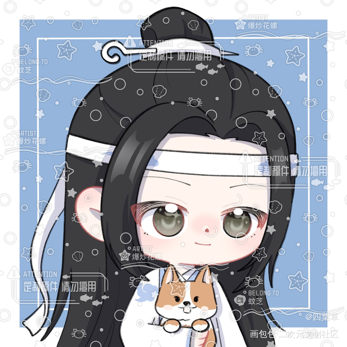 _蓝忘机·魔道祖师绘画作品