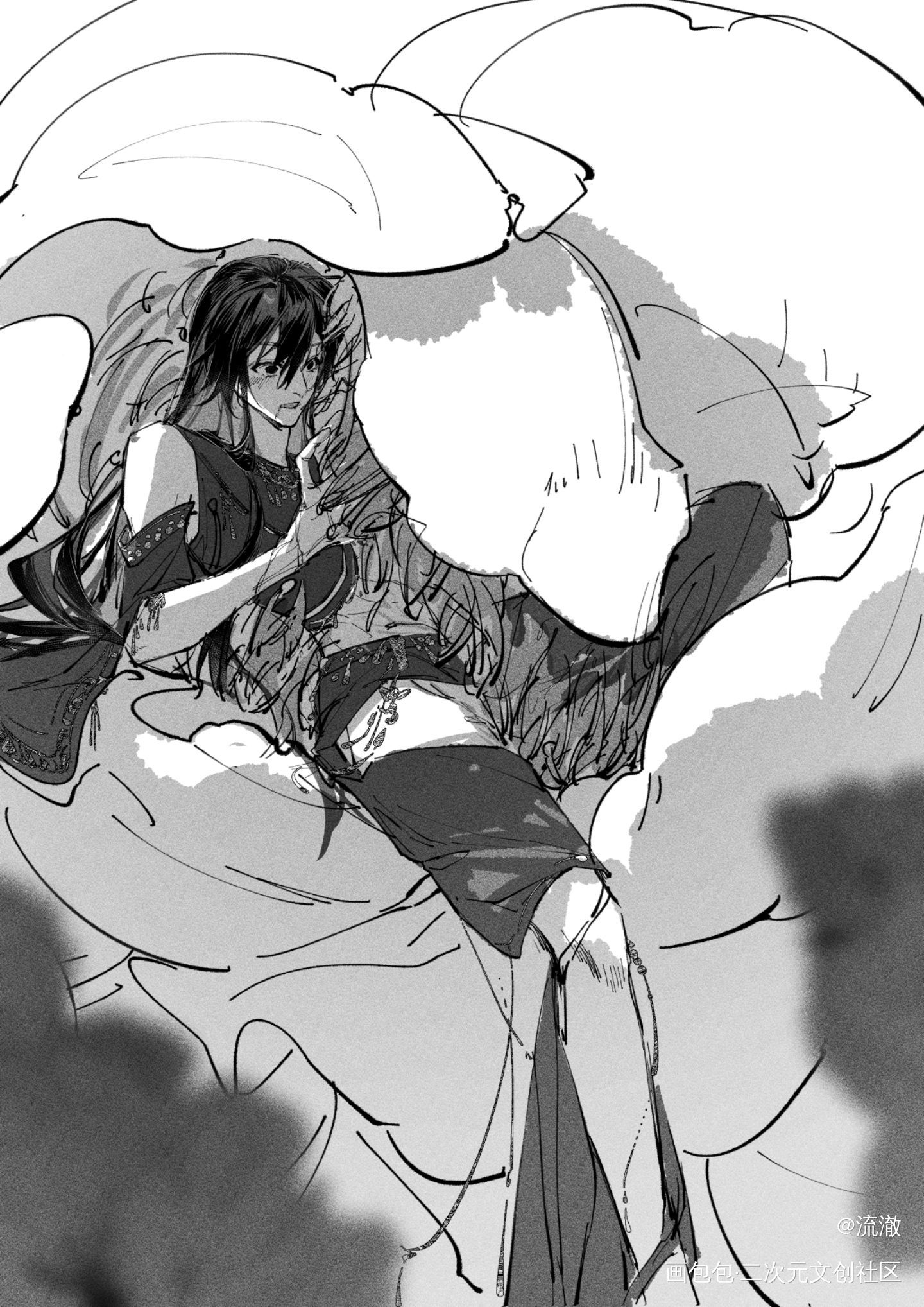 花叽蝶羡_魔道祖师绘画作品