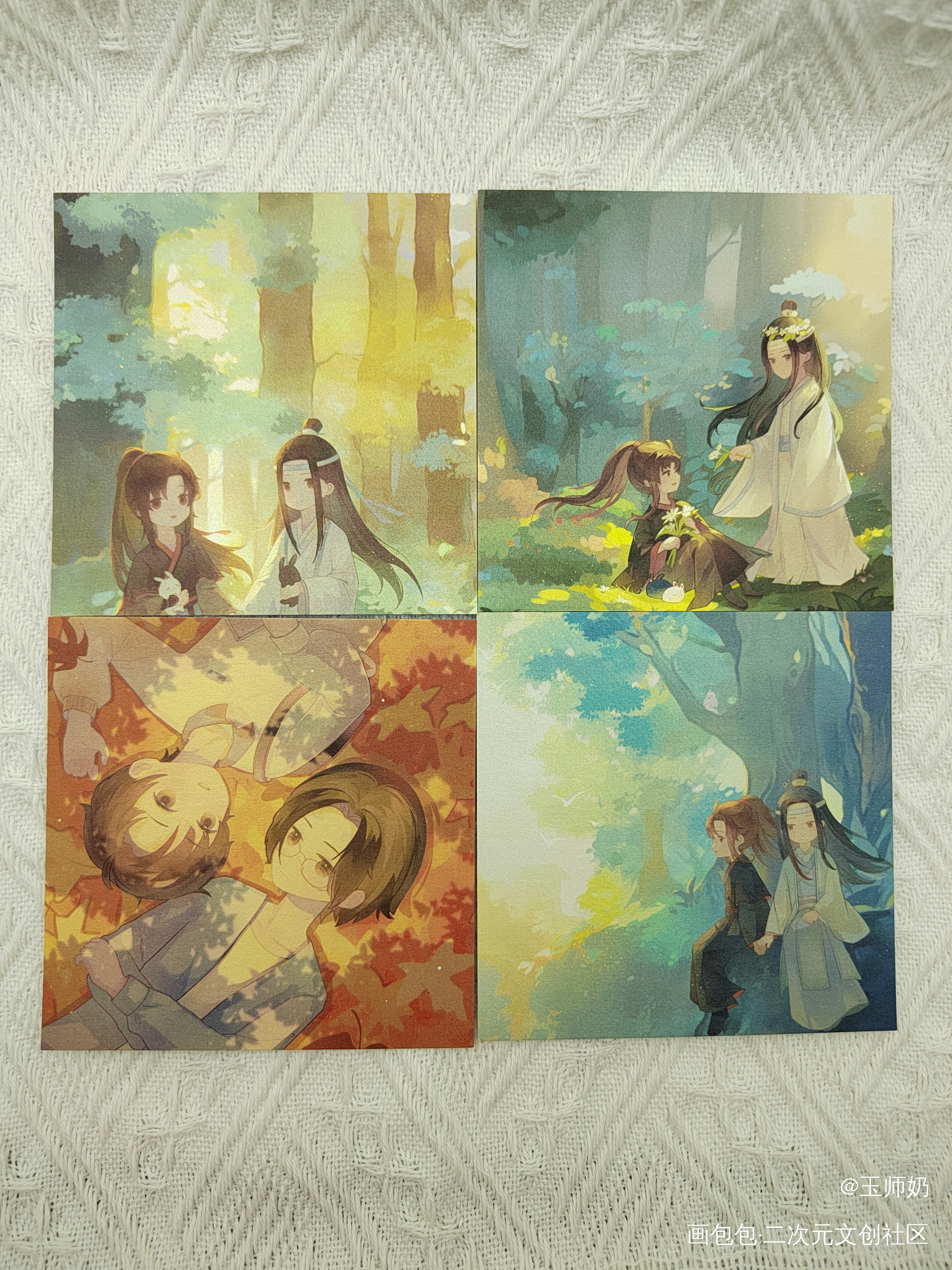 _画包包魔道祖师授权返图忘羡蓝忘机·魔道祖师魏无羡·魔道祖师Q版绘画作品