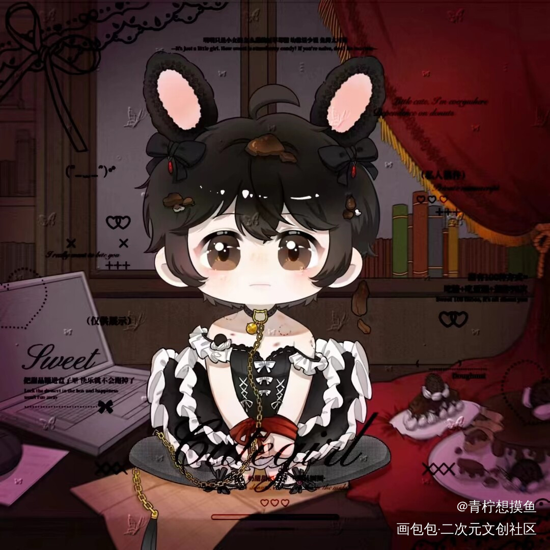 女仆装盛望_某某绘画作品