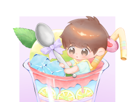 【盗笔】来一杯草莓芭菲🍧_绘画作品