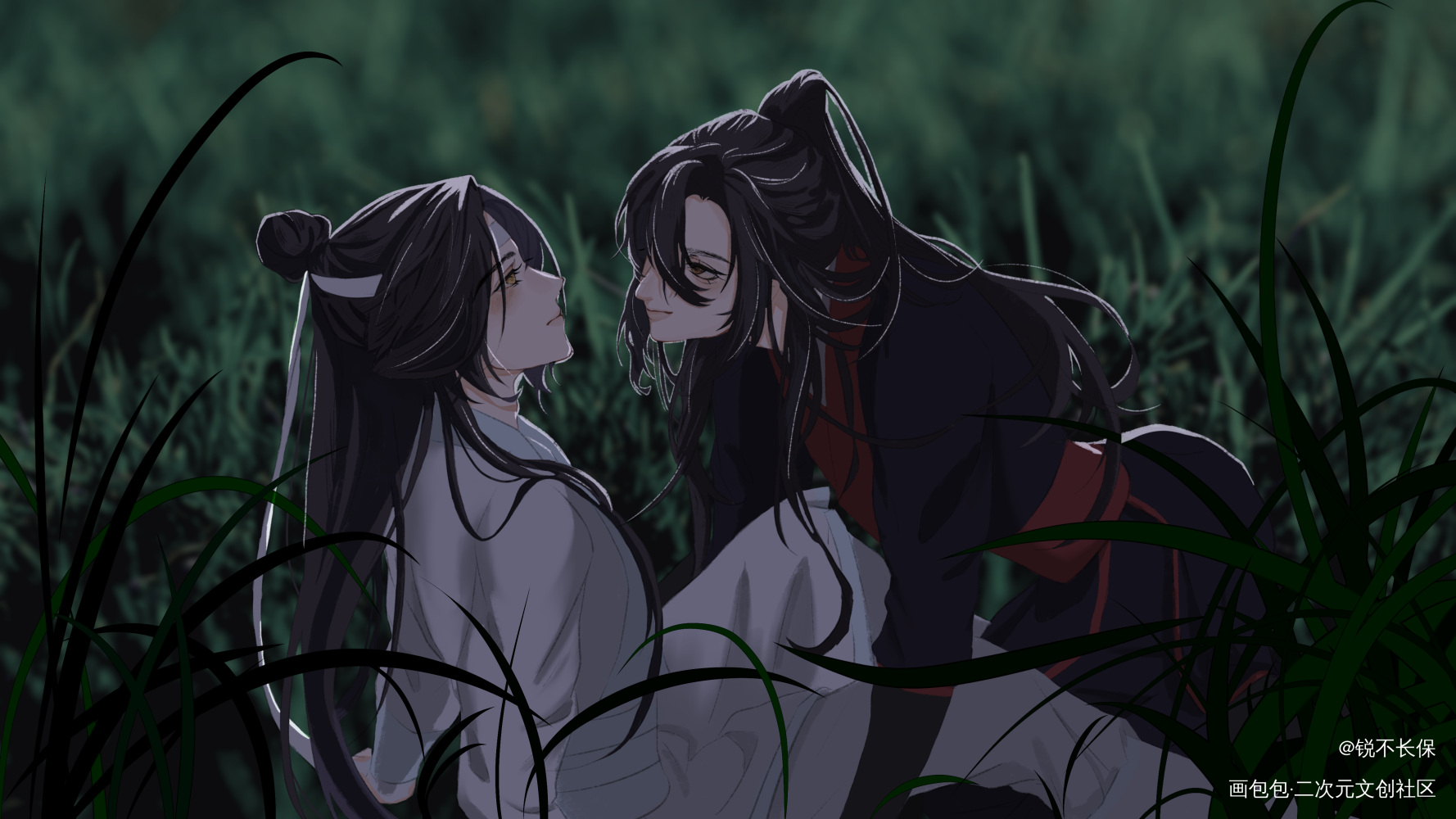 就喜欢乱来_魔道祖师蓝忘机·魔道祖师魏无羡·魔道祖师绘画作品