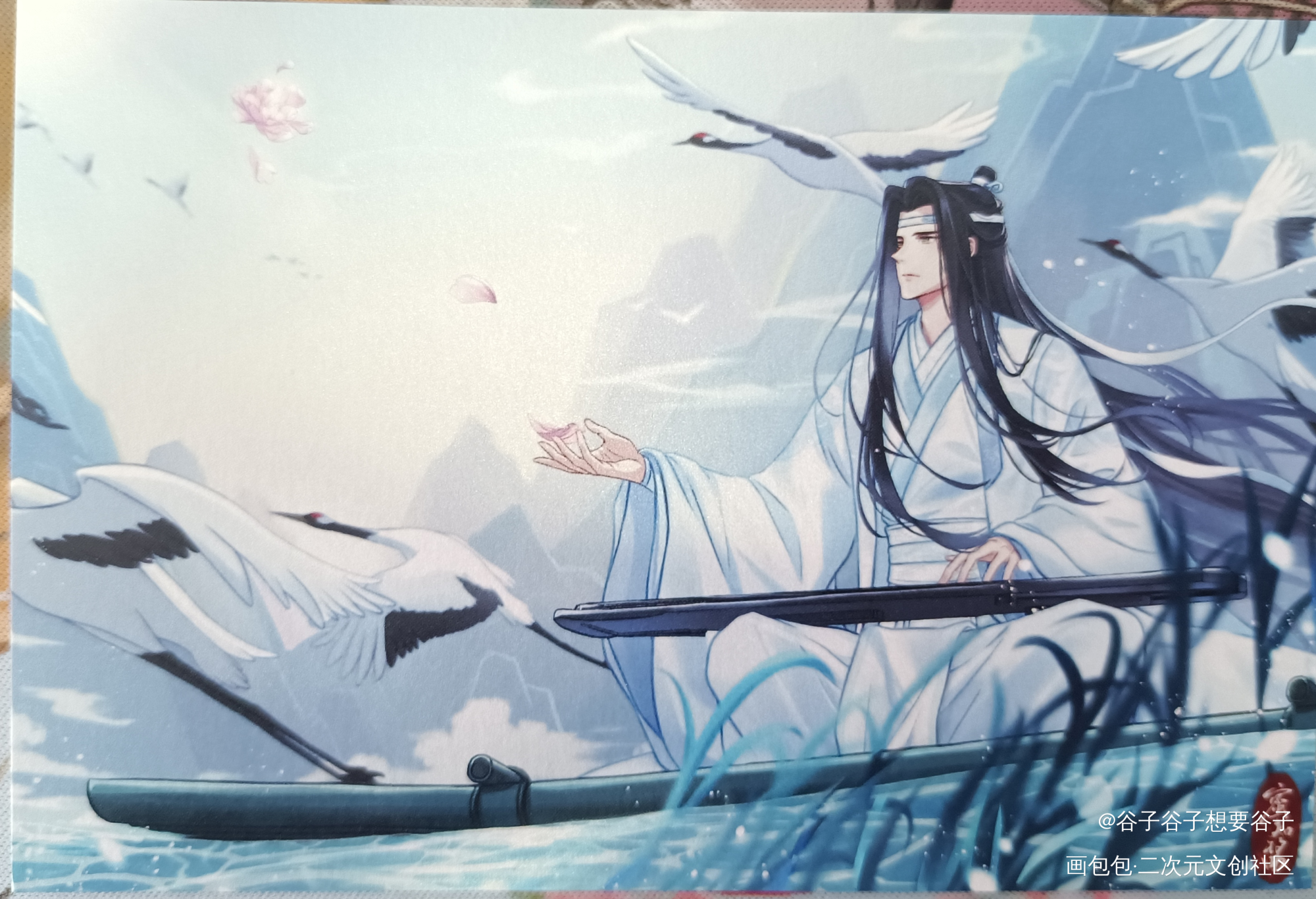 我醉君复乐，陶然共忘机_魔道祖师无料返图忘羡蓝忘机·魔道祖师绘画作品