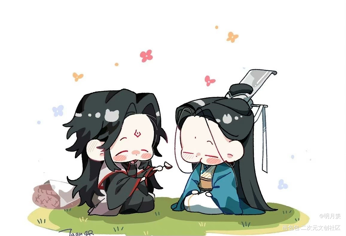 _花城·天官赐福谢怜·天官赐福洛冰河·人渣反派自救系统沈清秋·人渣反派自救系统蓝忘机·魔道祖师魏无羡·魔道祖师绘画作品