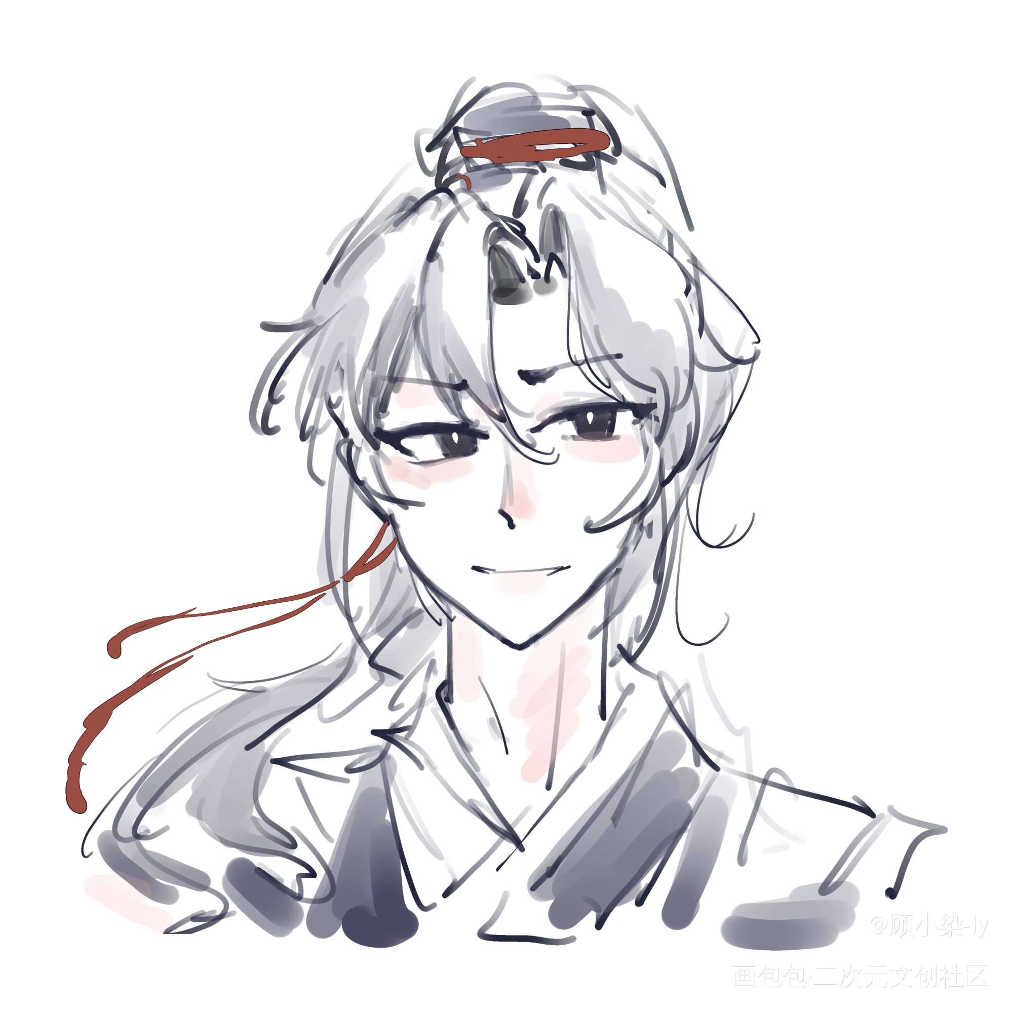 魏无羡_魔道祖师魏无羡·魔道祖师魏无羡墨香铜臭约稿绘画作品