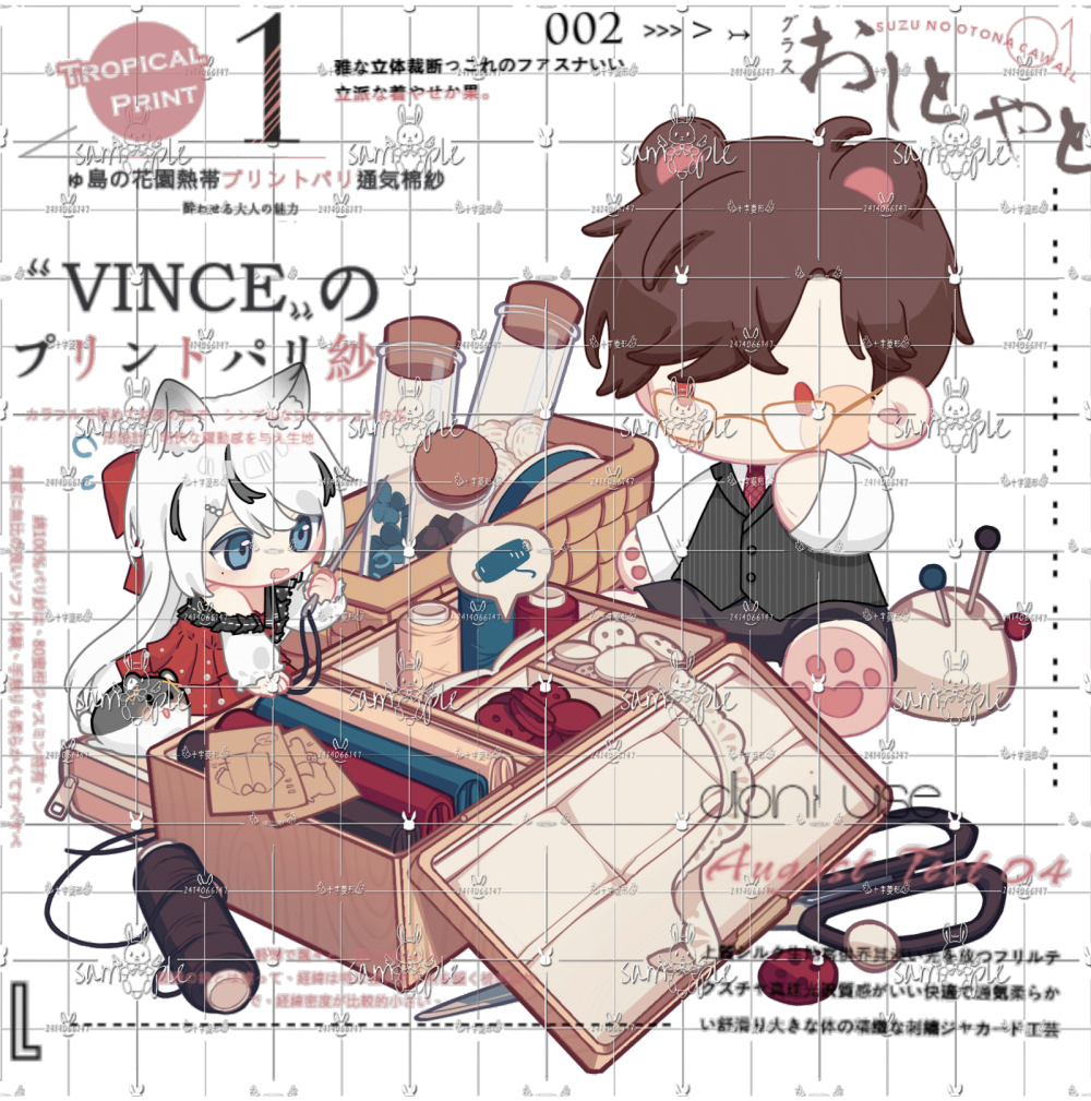 非牌「针线盒」_模板约稿非牌模板付费委托稿件模板绘画作品