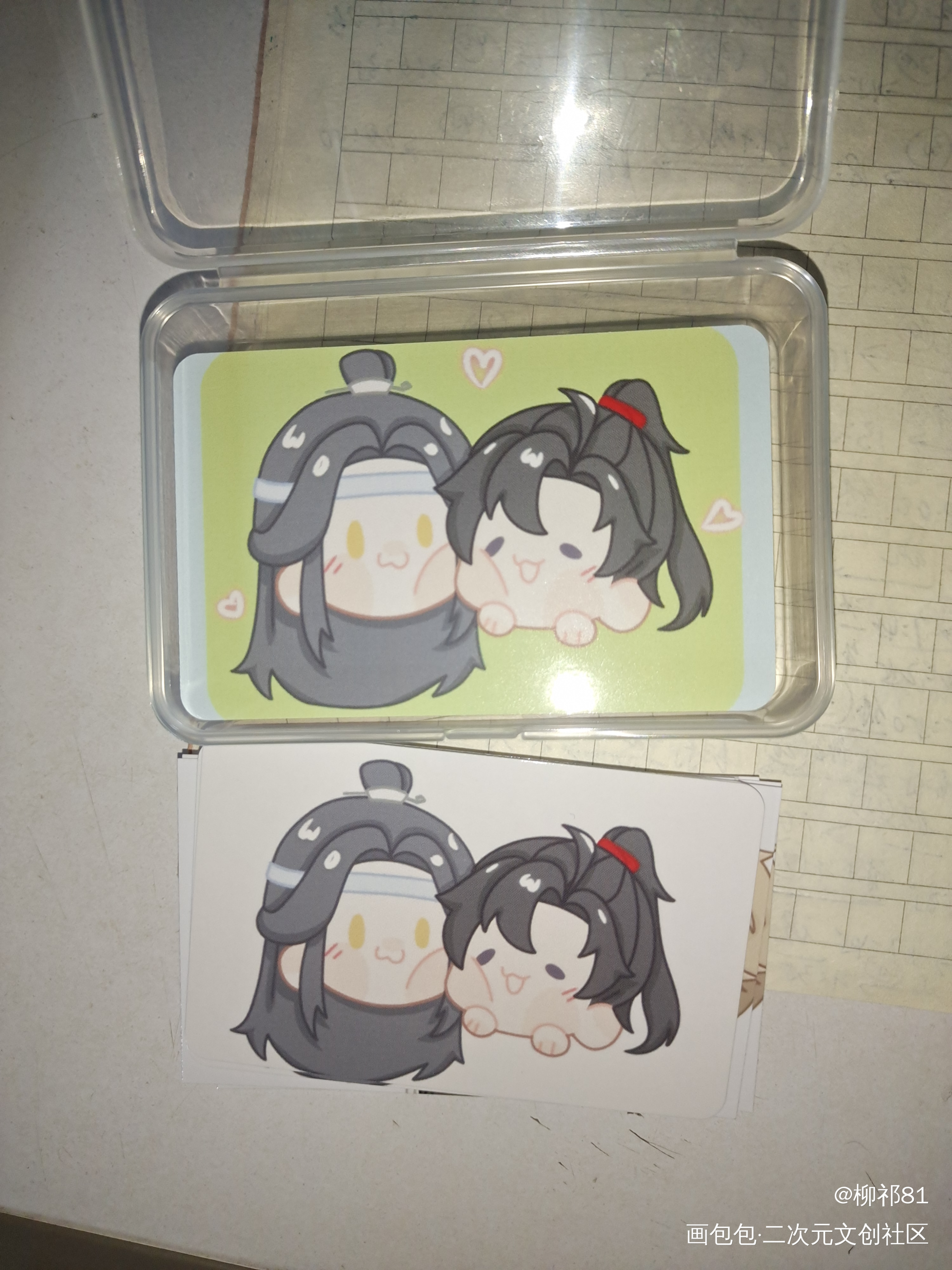 忘羡贴贴_蓝忘机·魔道祖师魏无羡·魔道祖师绘画作品