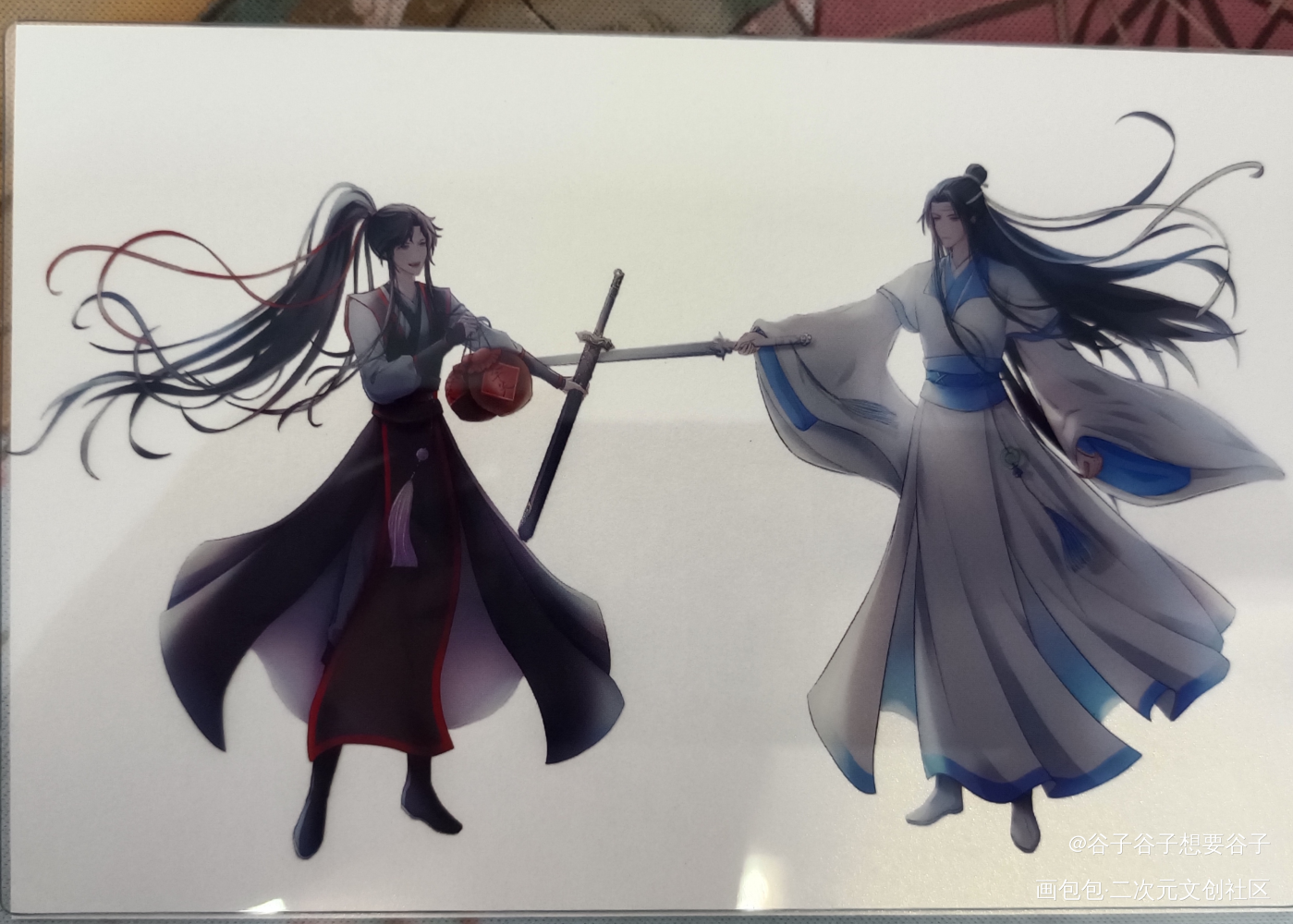 天子笑，分你一坛_魔道祖师无料返图忘羡蓝忘机·魔道祖师魏无羡·魔道祖师绘画作品