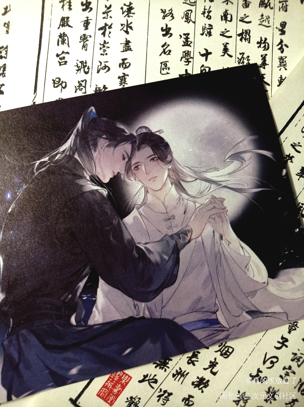 _二哈和他的白猫师尊墨燃楚晚宁绘画作品