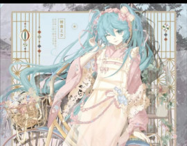 初音未来花样年华车稿_绘画作品