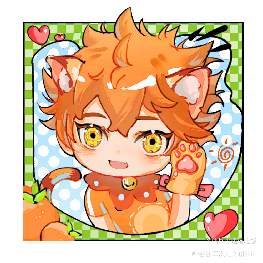 小猫怎么叫？_排球少年平涂Q版同人绘画作品