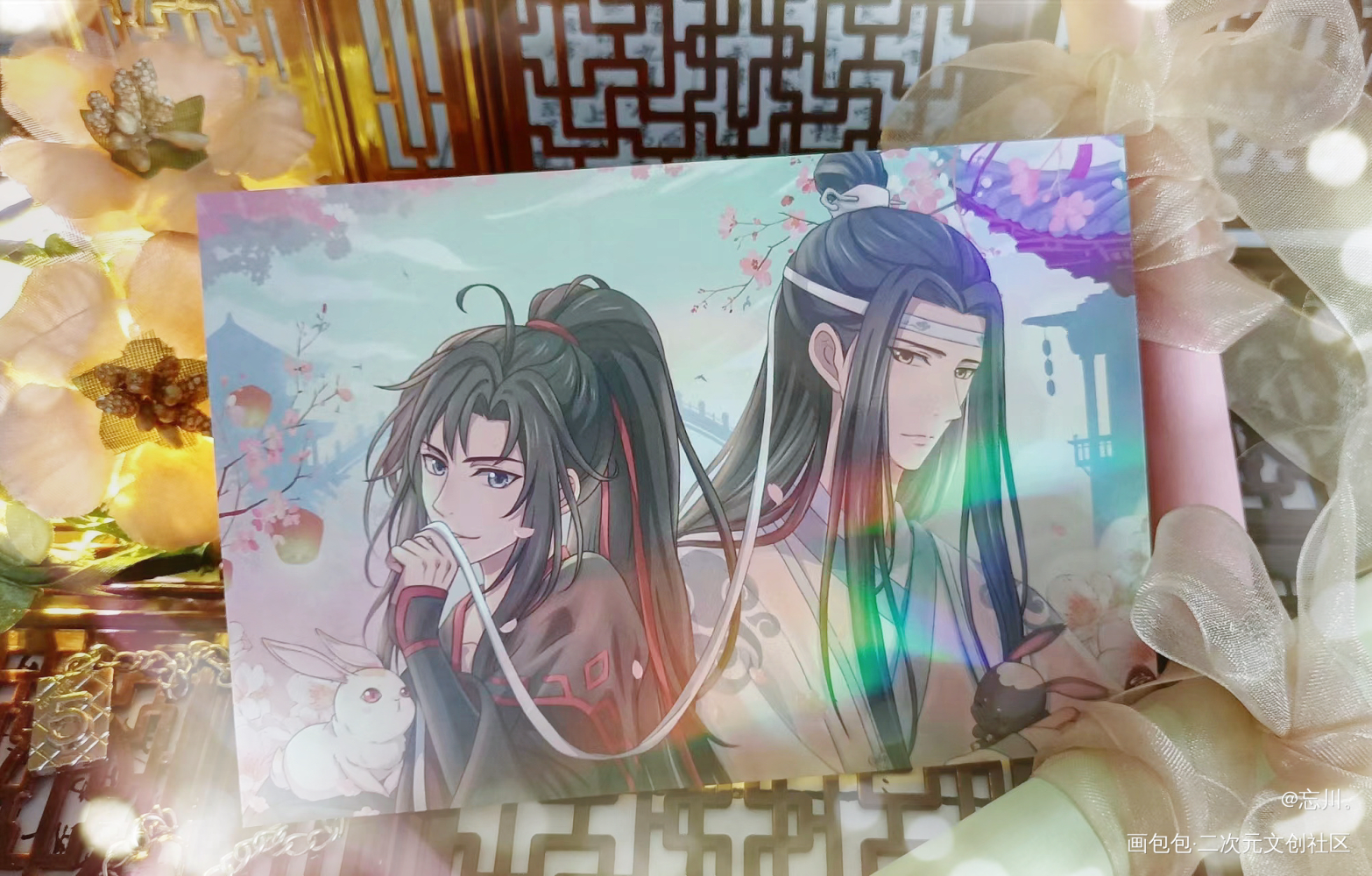_魔道祖师蓝忘机魏无羡绘画作品
