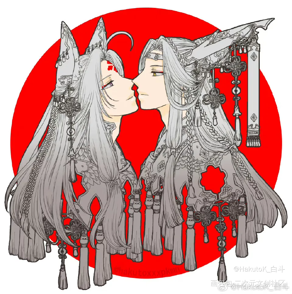 龙狐_魔道祖师绘画作品