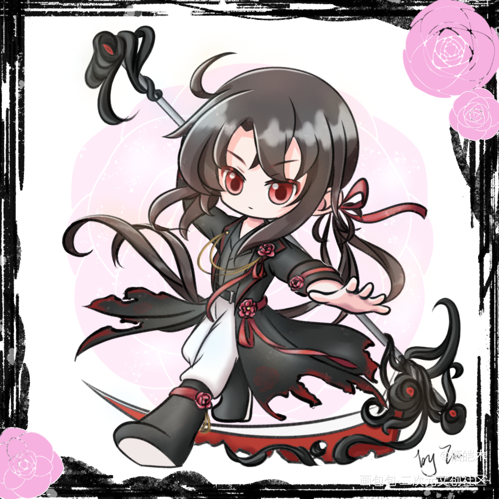 《蔷薇盟誓》_魔道祖师忘羡魏无羡·魔道祖师绘画作品