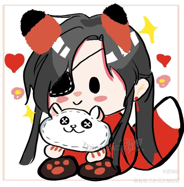 花🌺_天官赐福花城·天官赐福绘画作品