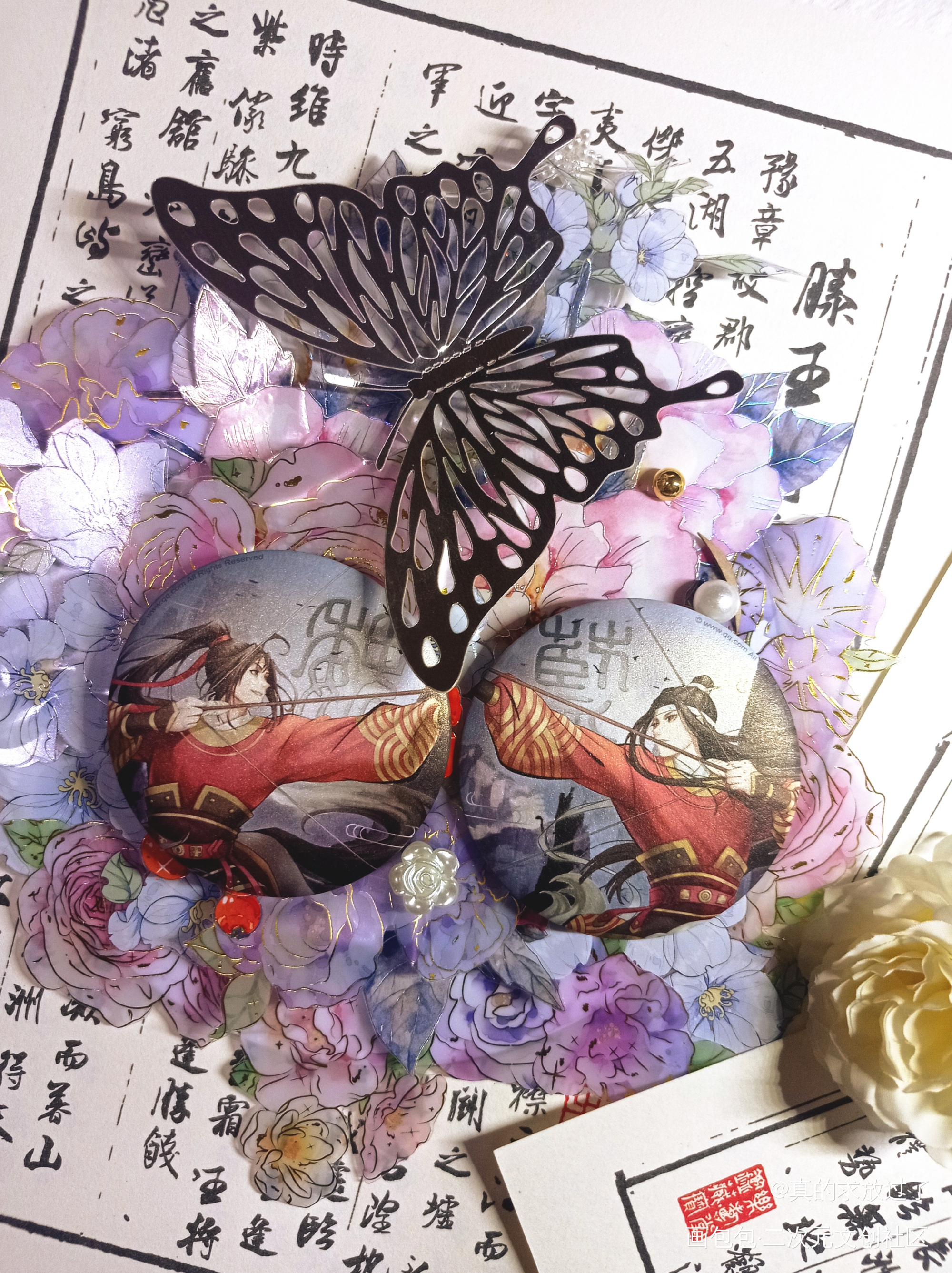 _天官赐福谢怜花城绘画作品