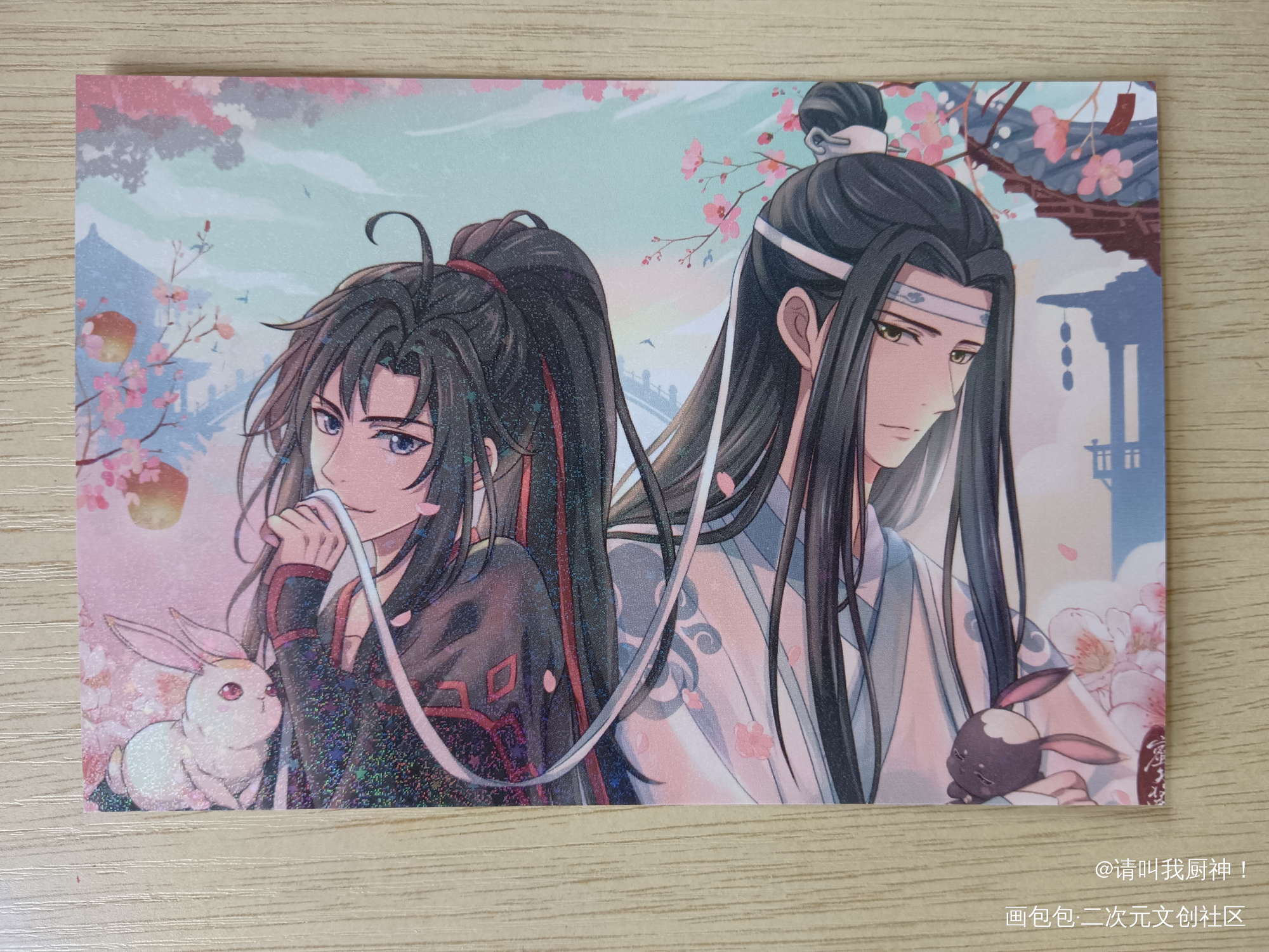 羡羡又开始撩忘机了，撩抹额真的好犯规！！_魔道祖师蓝忘机·魔道祖师魏无羡·魔道祖师蓝忘机魏无羡绘画作品