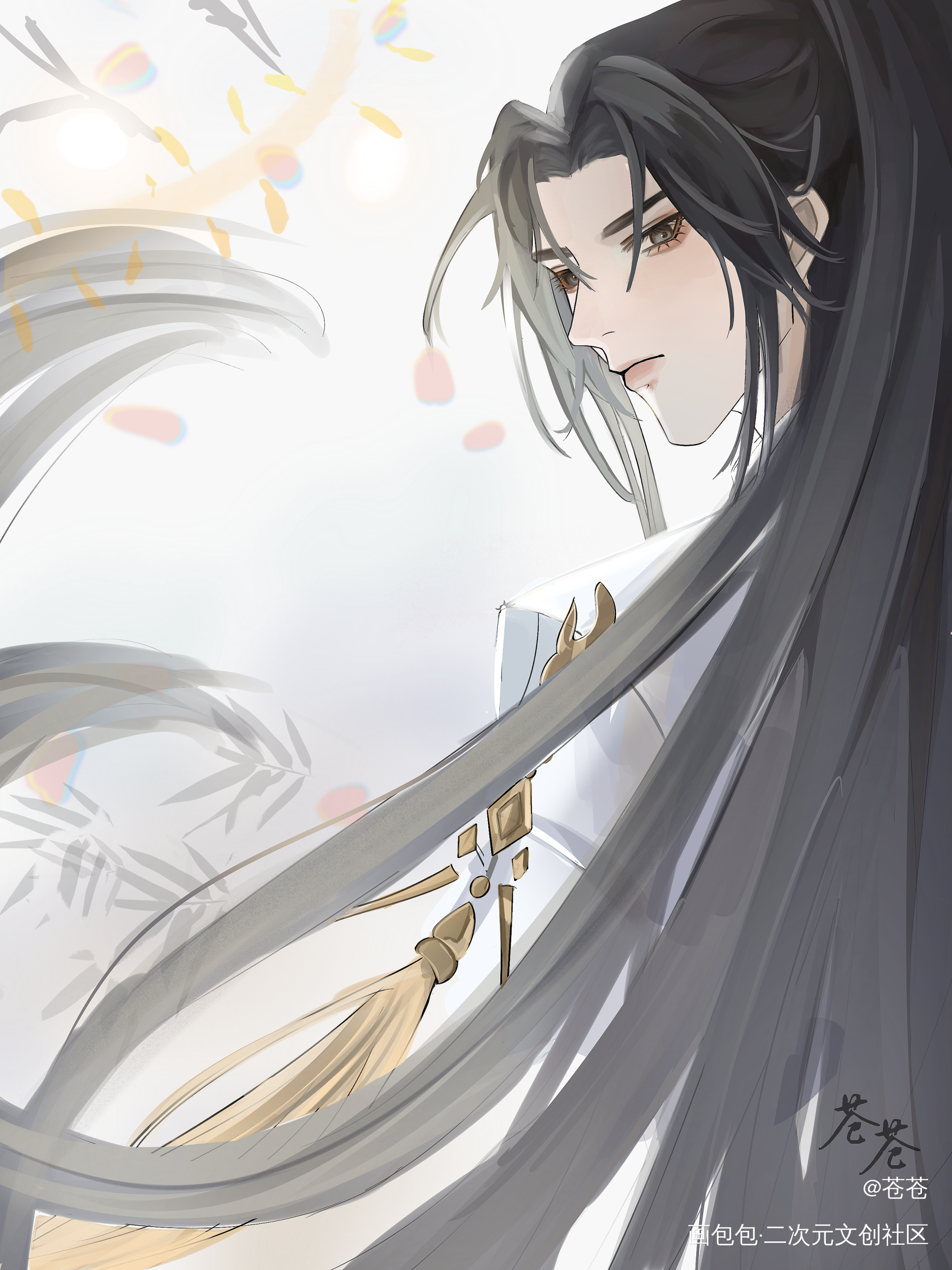 楚晚宁生贺图_二哈和他的白猫师尊楚晚宁楚晚宁0809生日快乐绘画作品