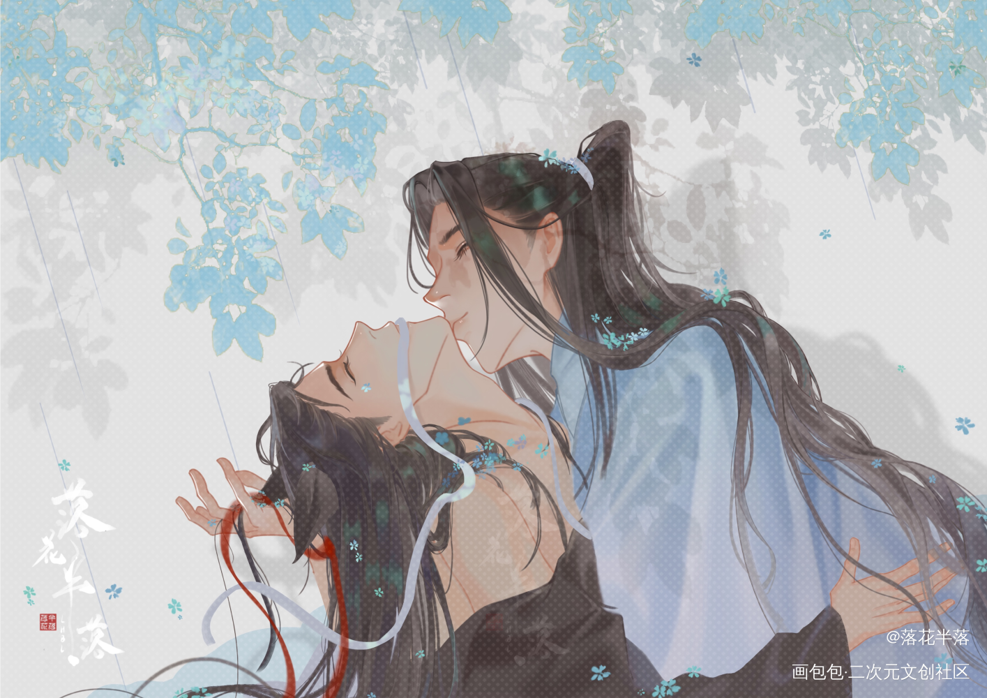 七夕快乐_魔道祖师绘画作品
