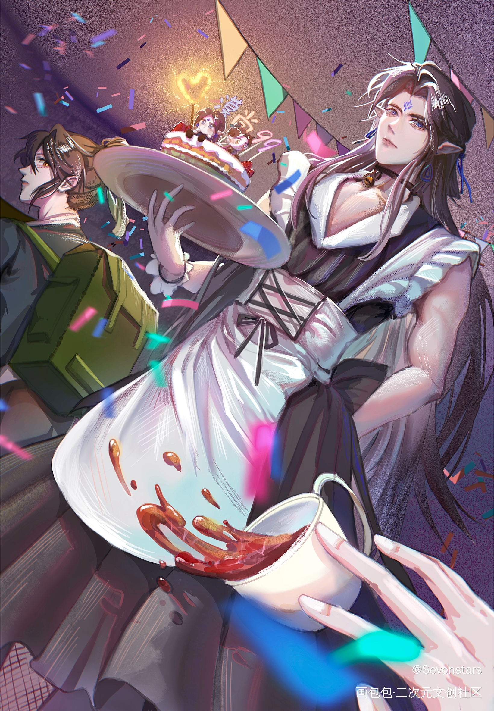 少爷家的新女仆_人渣反派自救系统漠尚漠北君绘画作品