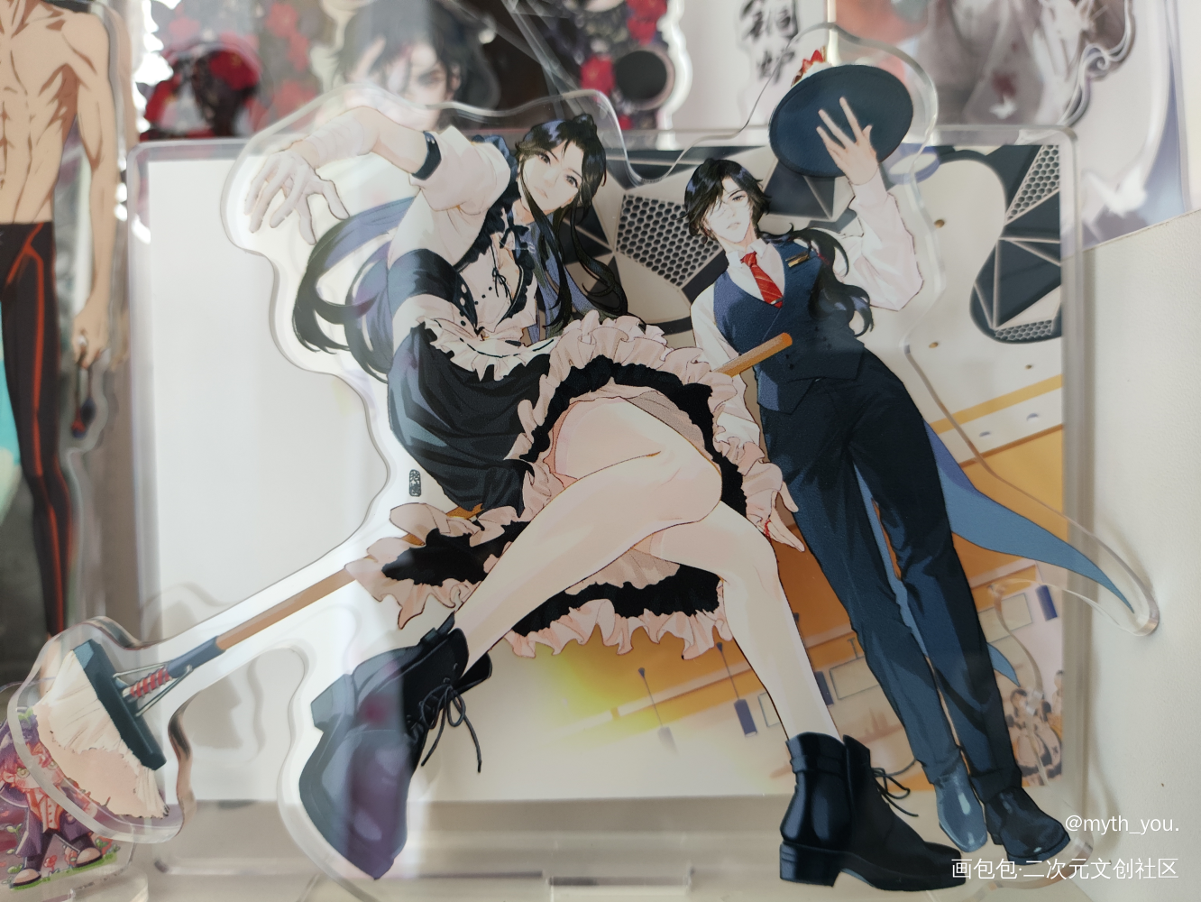 绝美！女仆怜X管家花_天官赐福授权返图绘画作品
