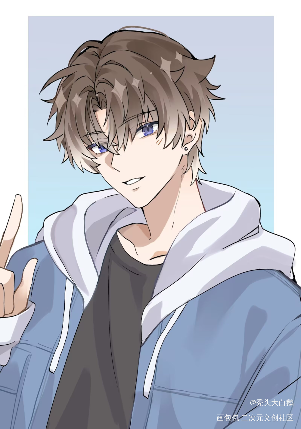 私服or原皮_相里要同人鸣潮摸鱼绘画作品