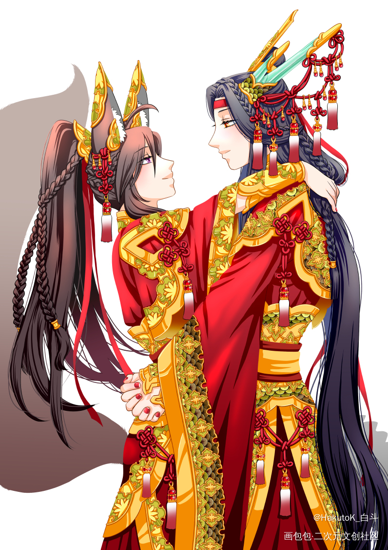 龙叽狐羨_魔道祖师绘画作品