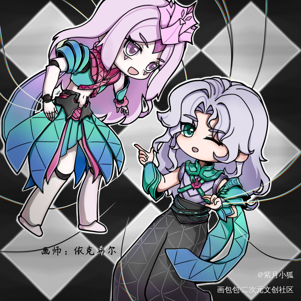 王者荣耀元歌同人_绘画作品