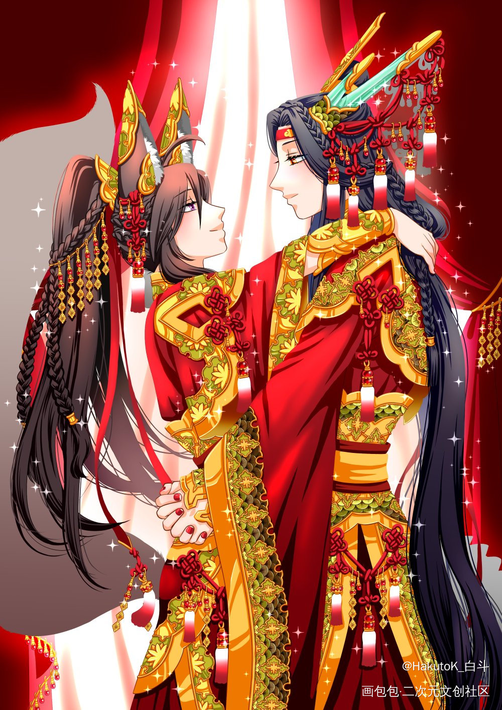 龙叽狐羨_魔道祖师绘画作品